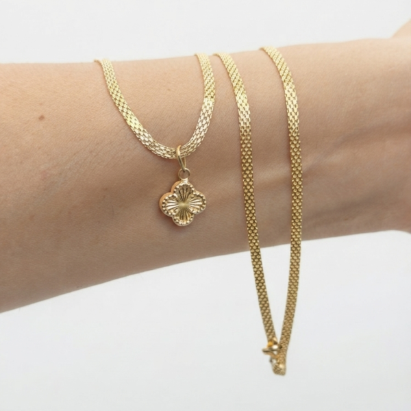 Cadena tejido Gucci + vancleef 6gr 50cm