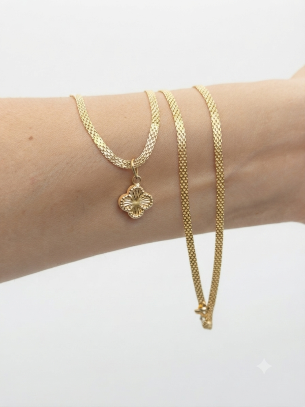 Cadena tejido Gucci + vancleef 6gr 50cm