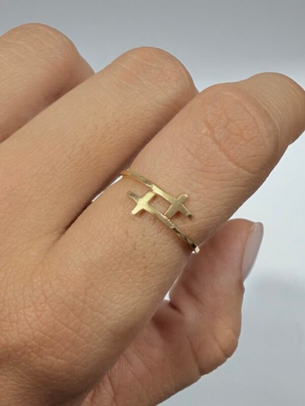 Anillo de cruz T:7 1gr