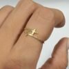 Anillo de cruz T:7 1gr